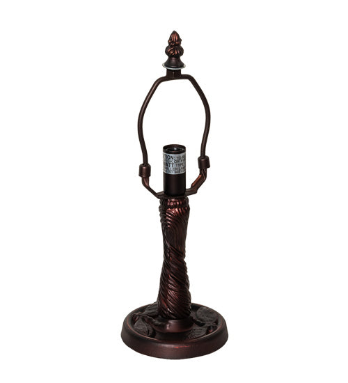 Meyda Tiffany 230949 One Light Table Base, Mahogany Bronze