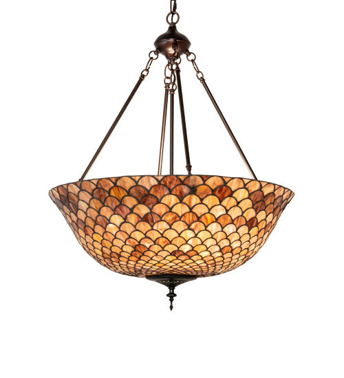 Meyda Tiffany 230951 Three Light Pendant, Mahogany Bronze