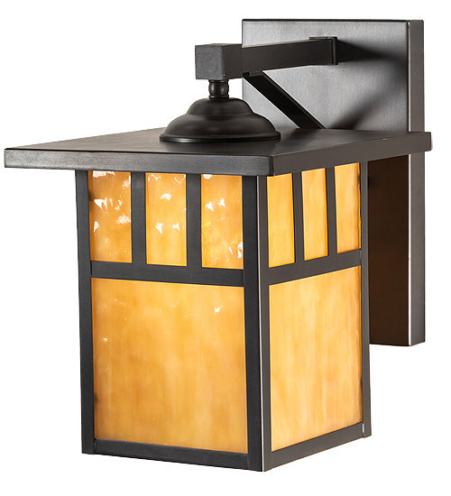 Meyda Tiffany 231013 One Light Wall Sconce, Craftsman Brown