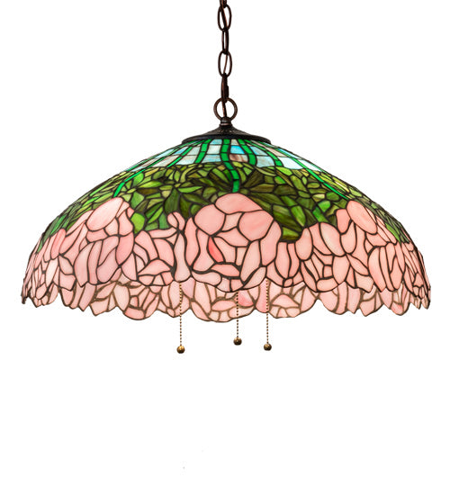Meyda Tiffany 231113 Three Light Pendant, Mahogany Bronze