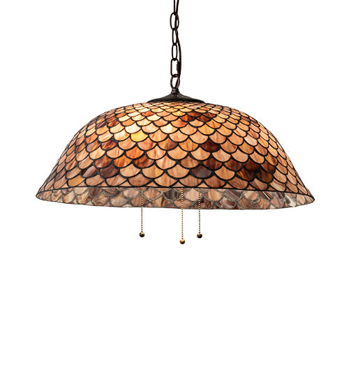 Meyda Tiffany 231153 Three Light Pendant, Mahogany Bronze