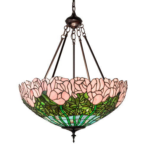 Meyda Tiffany 231156 Three Light Pendant, Mahogany Bronze