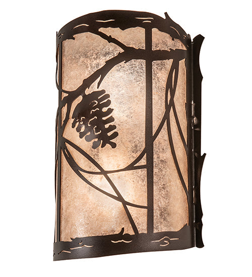 Meyda Tiffany 231469 Two Light Wall Sconce, Mahogany Bronze