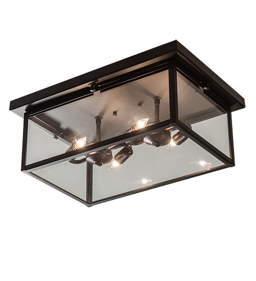 Meyda Tiffany 231566 Four Light Flushmount, Oil Rubbed Bronze