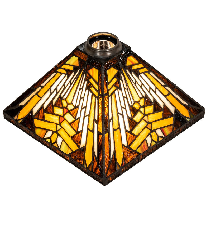 Meyda Tiffany 231691 Five Light Chandelier, Craftsman Brown
