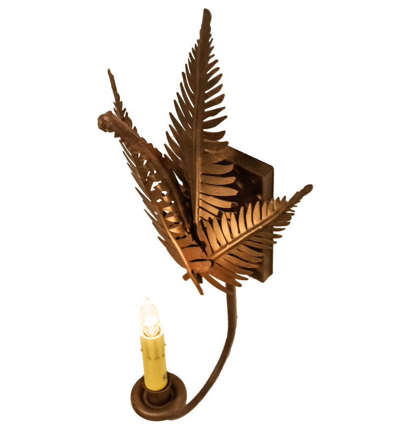 Meyda Tiffany 231915 One Light Wall Sconce, Hand Painted Rust