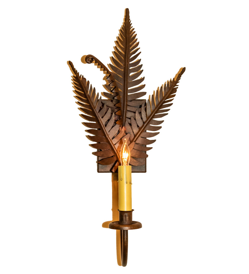 Meyda Tiffany 231915 One Light Wall Sconce, Hand Painted Rust