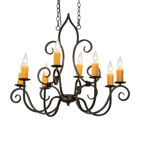 Meyda Tiffany 231962 Eight Light Chandelier, Oil Rubbed Bronze