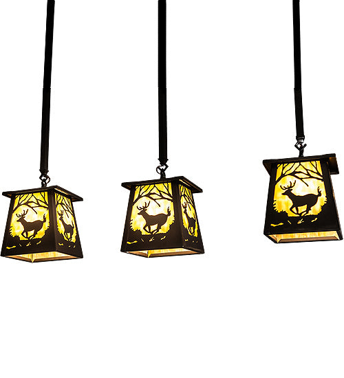Meyda Tiffany 231963 Three Light Island Pendant, Bronze