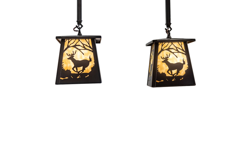 Meyda Tiffany 231964 Two Light Island Pendant, Bronze
