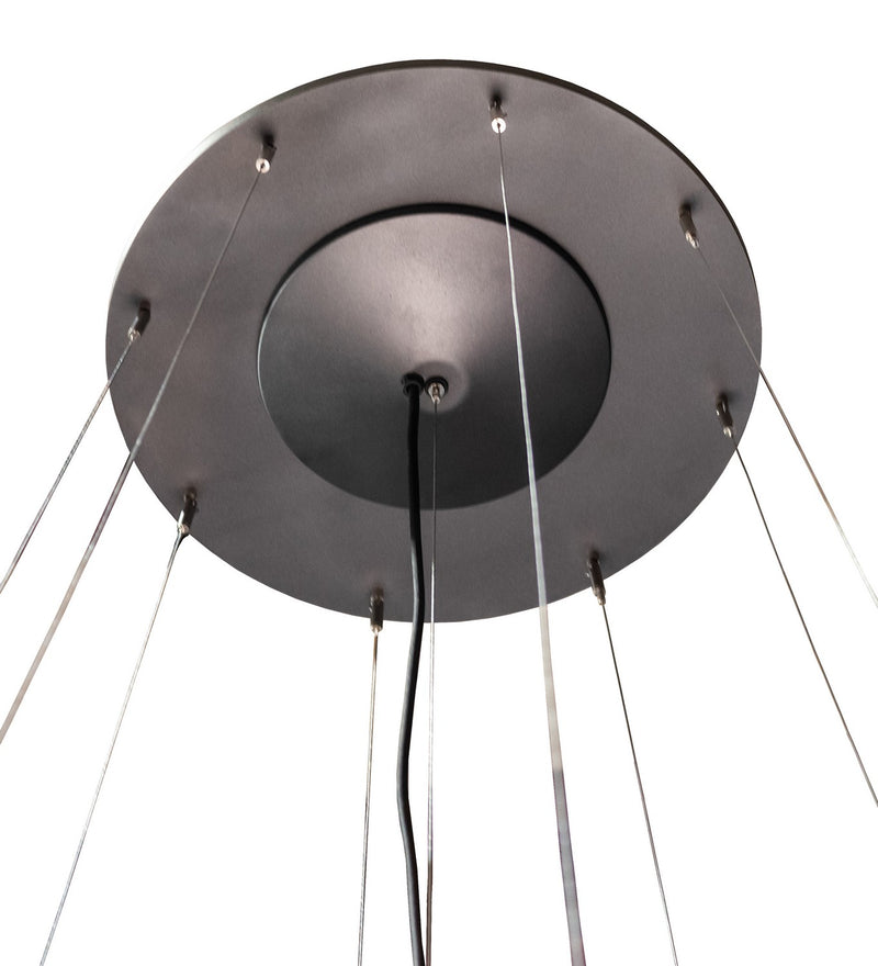 Meyda Tiffany 232547 14 Light Semi-Flushmount, Gunmetal Gray