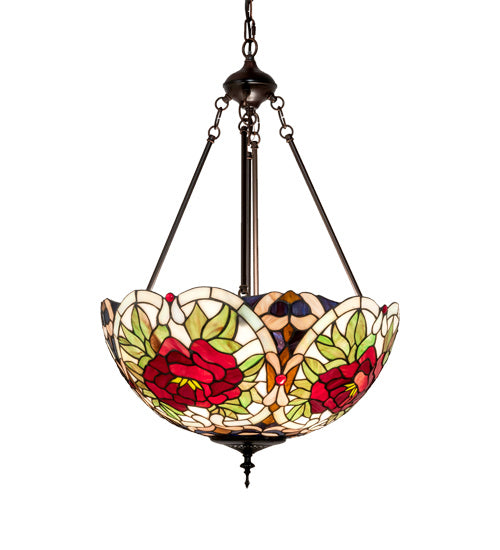 Meyda Tiffany 232775 Three Light Pendant, Mahogany Bronze