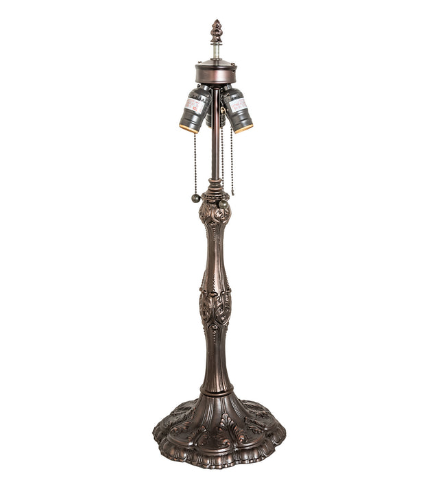 Meyda Tiffany 232804 Three Light Table Lamp, Mahogany Bronze
