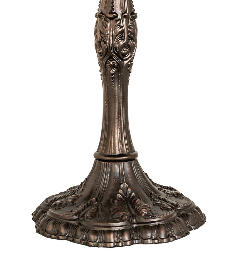 Meyda Tiffany 232804 Three Light Table Lamp, Mahogany Bronze