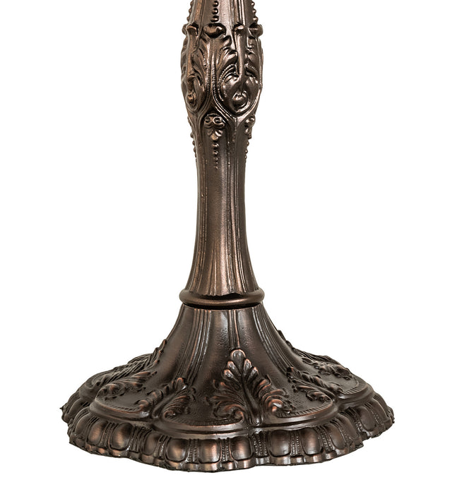 Meyda Tiffany 232804 Three Light Table Lamp, Mahogany Bronze