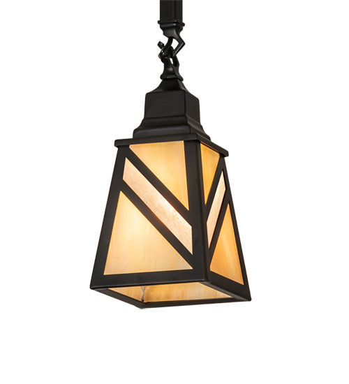 Meyda Tiffany 232841 One Light Pendant, Flat Black