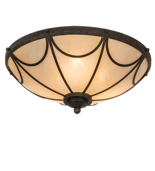 Meyda Tiffany 232898 LED Flushmount, Golden Bronze