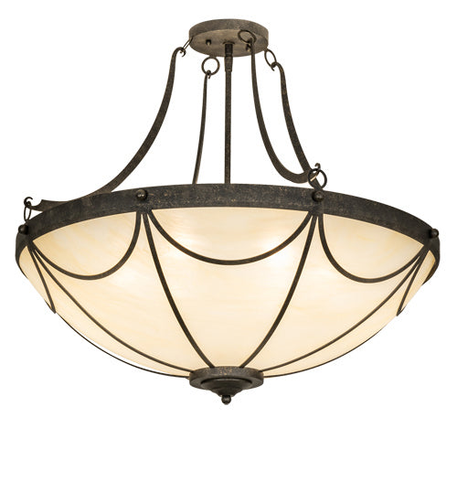 Meyda Tiffany 232899 Six Light Pendant, Golden Bronze