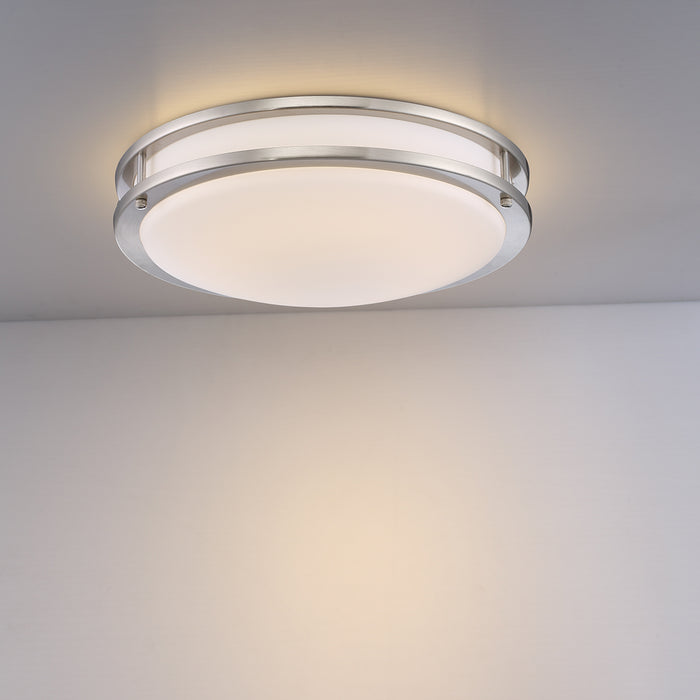 Eurofase 30125-30-018 LED Flush Mount, Satin Nickel