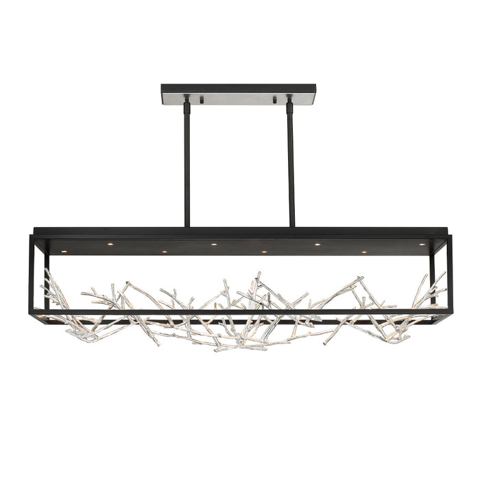Eurofase 35642-023 LED Chandelier, Silver-Black