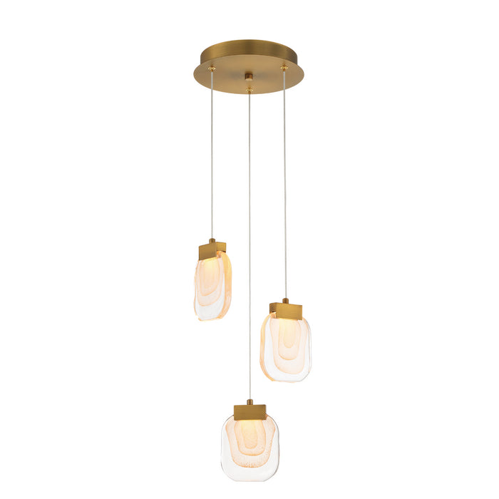 Eurofase 38042-010 LED Chandelier, Gold