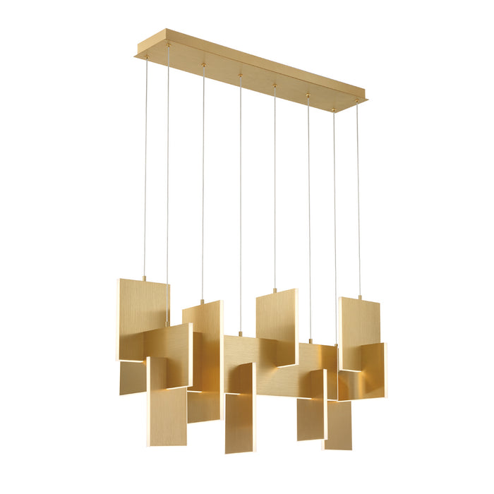 Eurofase 38044-014 LED Chandelier, Gold