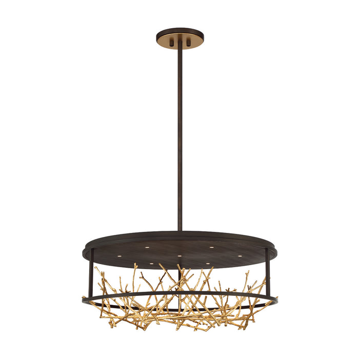 Eurofase 38097-010 LED Chandelier, Gold-Black