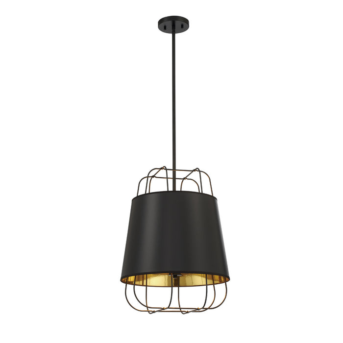 Eurofase 38143-021 Three Light Pendant, Black