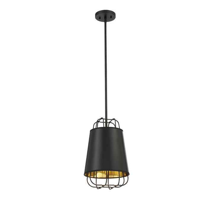 Eurofase 38147-029 One Light Pendant, Black