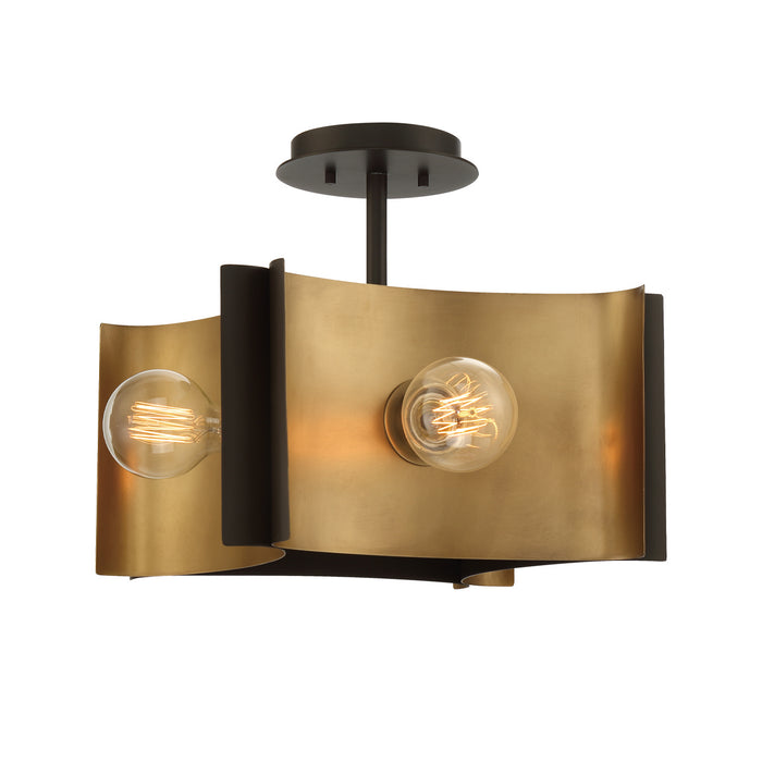 Eurofase 38154-027 Four Light Semi Flush Mount, Bronze