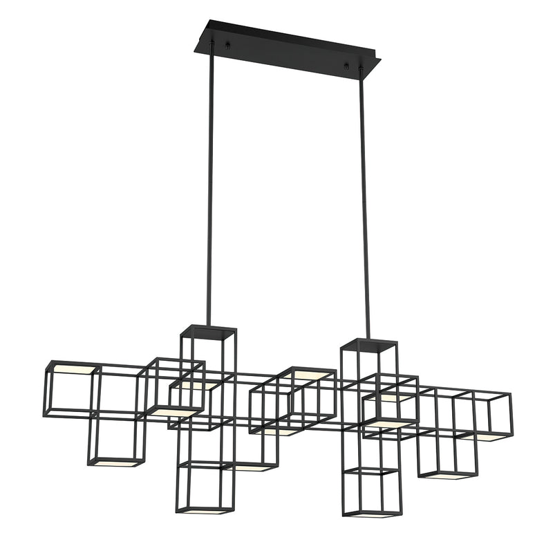 Eurofase 38257-021 LED Linear Chandelier, Black