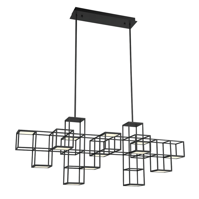 Eurofase 38257-021 LED Linear Chandelier, Black