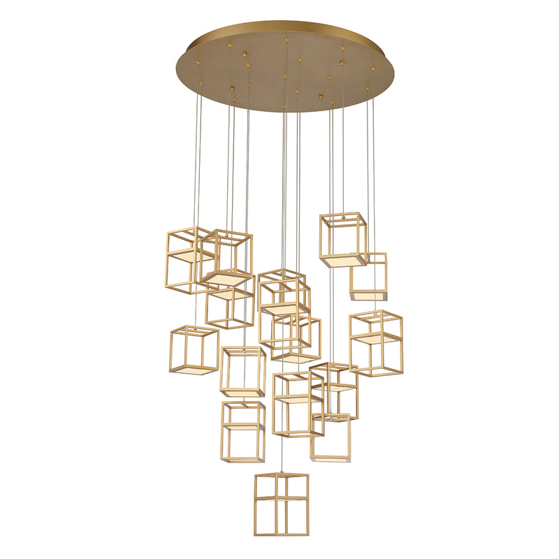 Eurofase 38259-012 LED Chandelier, Gold
