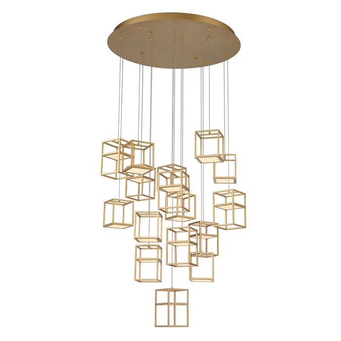 Eurofase 38259-012 LED Chandelier, Gold
