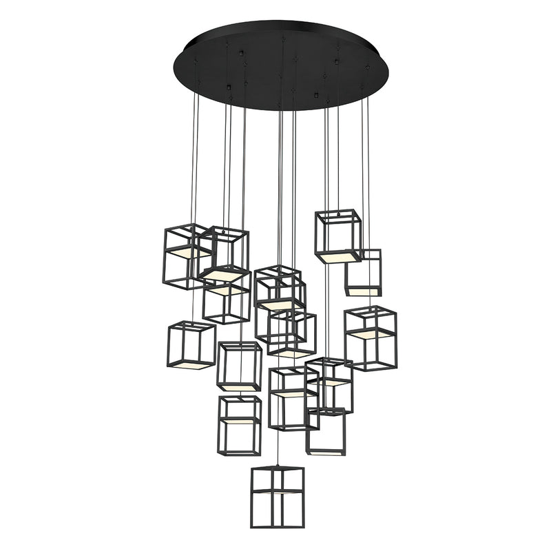 Eurofase 38259-023 LED Chandelier, Black