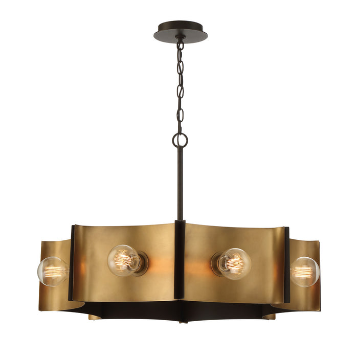 Eurofase 38428-029 Eight Light Chandelier, Bronze