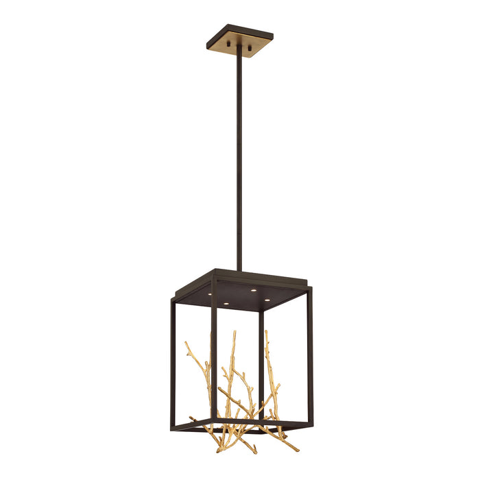 Eurofase 38637-018 LED Chandelier, Gold-Black
