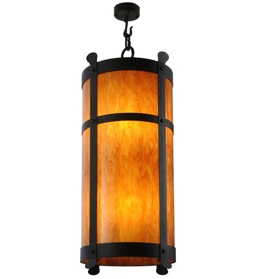 Meyda Tiffany 233224 Six Light Pendant, Wrought Iron