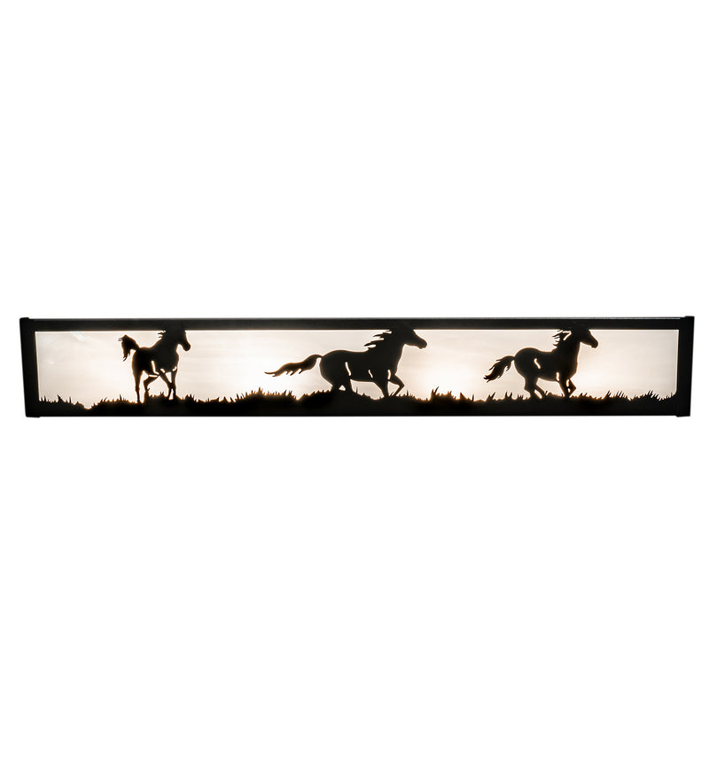 Meyda Tiffany 233820 Four Light Vanity, Textured Black