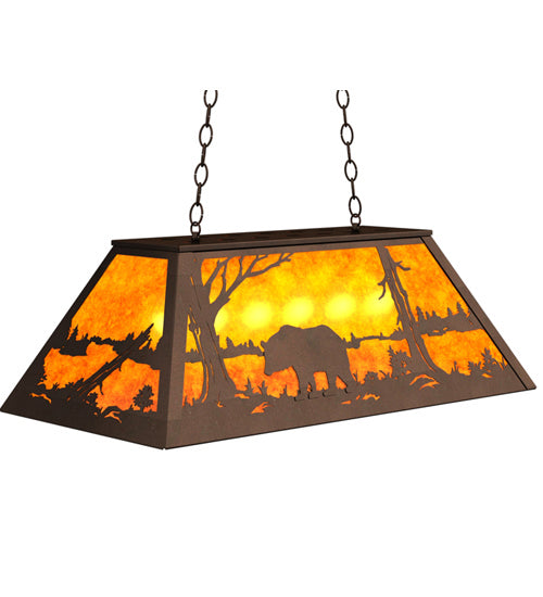 Meyda Tiffany 234094 Six Light Pendant, Mahogany Bronze