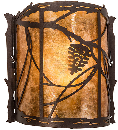Meyda Tiffany 234454 One Light Wall Sconce, Mahogany Bronze