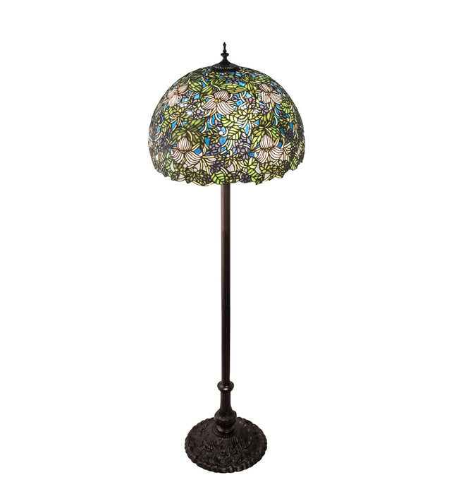 Meyda Tiffany 24496 Three Light Floor Lamp, Mahogany Bronze