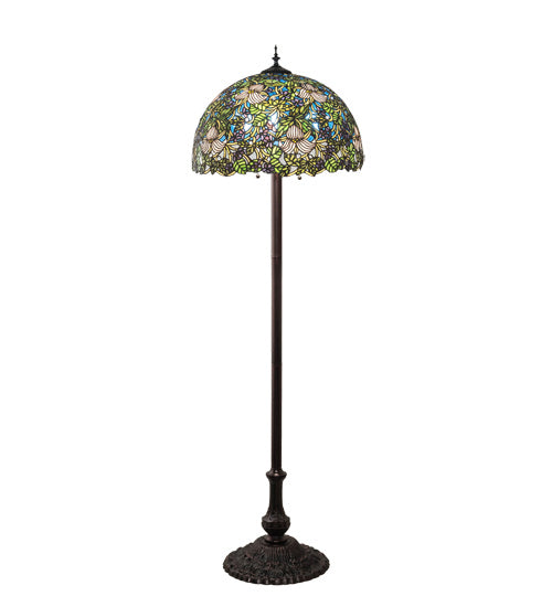 Meyda Tiffany 24496 Three Light Floor Lamp, Mahogany Bronze