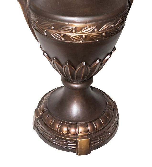 Meyda Tiffany 26333 Table Base Hardware, Highlighted Mahogany Bronze