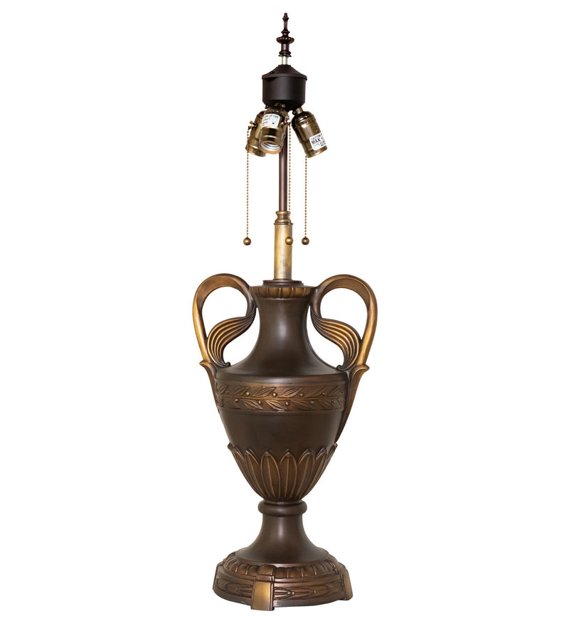 Meyda Tiffany 26333 Table Base Hardware, Highlighted Mahogany Bronze