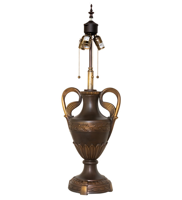 Meyda Tiffany 26333 Table Base Hardware, Highlighted Mahogany Bronze