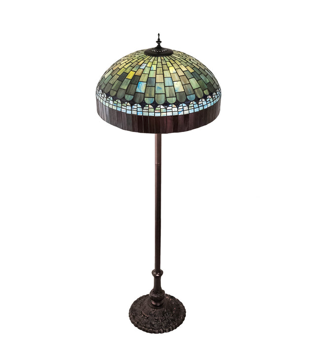Meyda Tiffany 26491 Three Light Floor Lamp, Mahogany Bronze