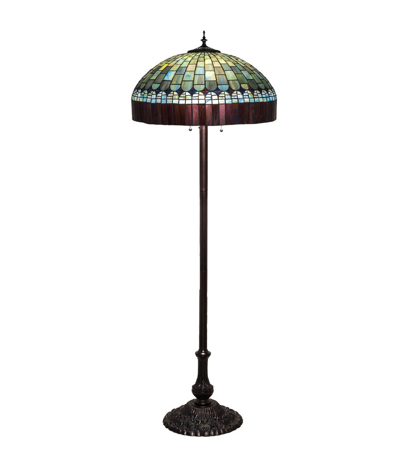 Meyda Tiffany 26491 Three Light Floor Lamp, Mahogany Bronze