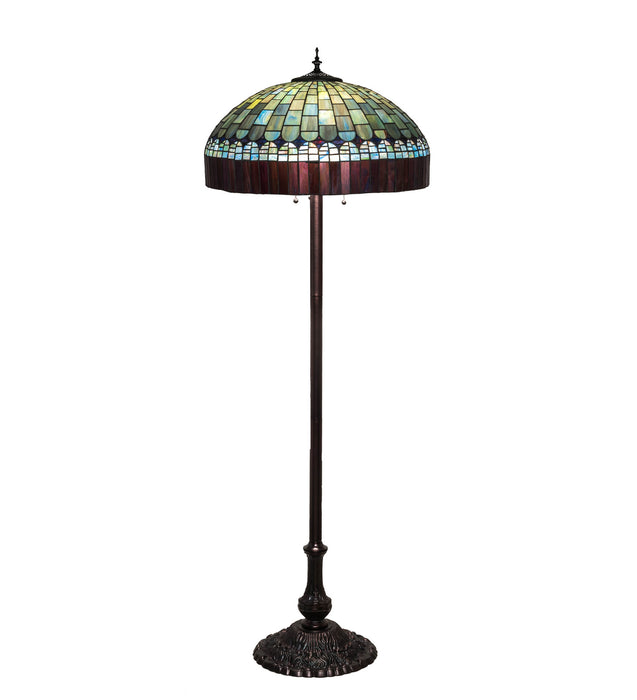 Meyda Tiffany 26491 Three Light Floor Lamp, Mahogany Bronze