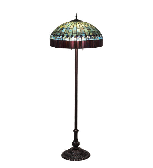 Meyda Tiffany 26491 Three Light Floor Lamp, Mahogany Bronze